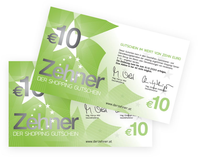 Zehner Gutscheine